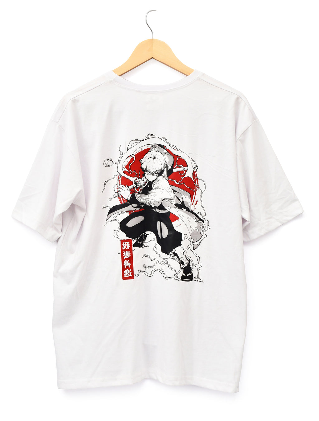 Kaloth cotton oversized men's white printed T-shirt