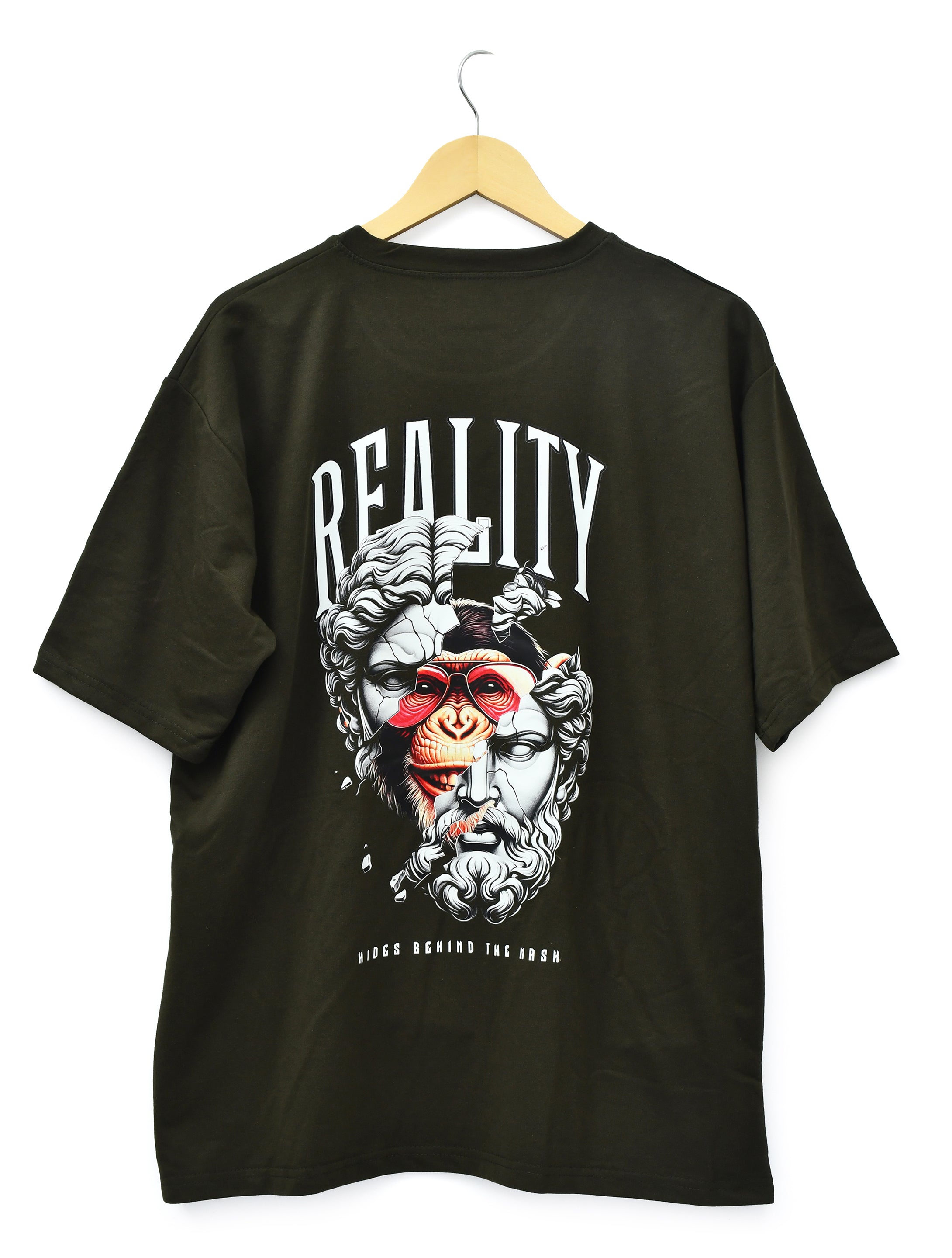 Kaloth oversized men's Black reality printed T-shirt