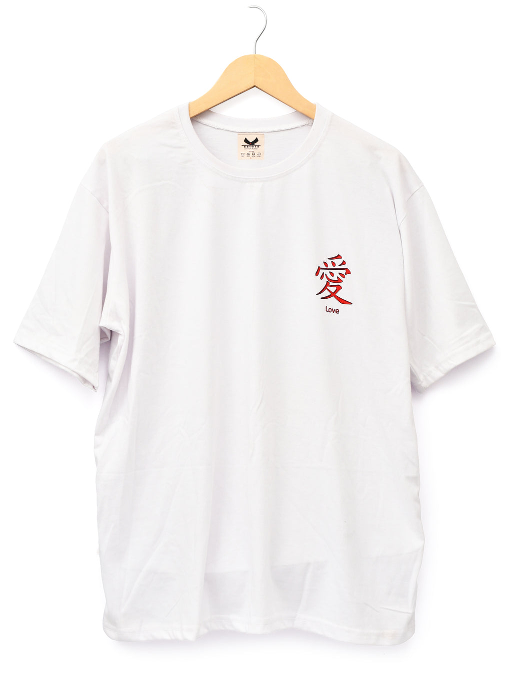 Kaloth cotton oversized men's white printed T-shirt