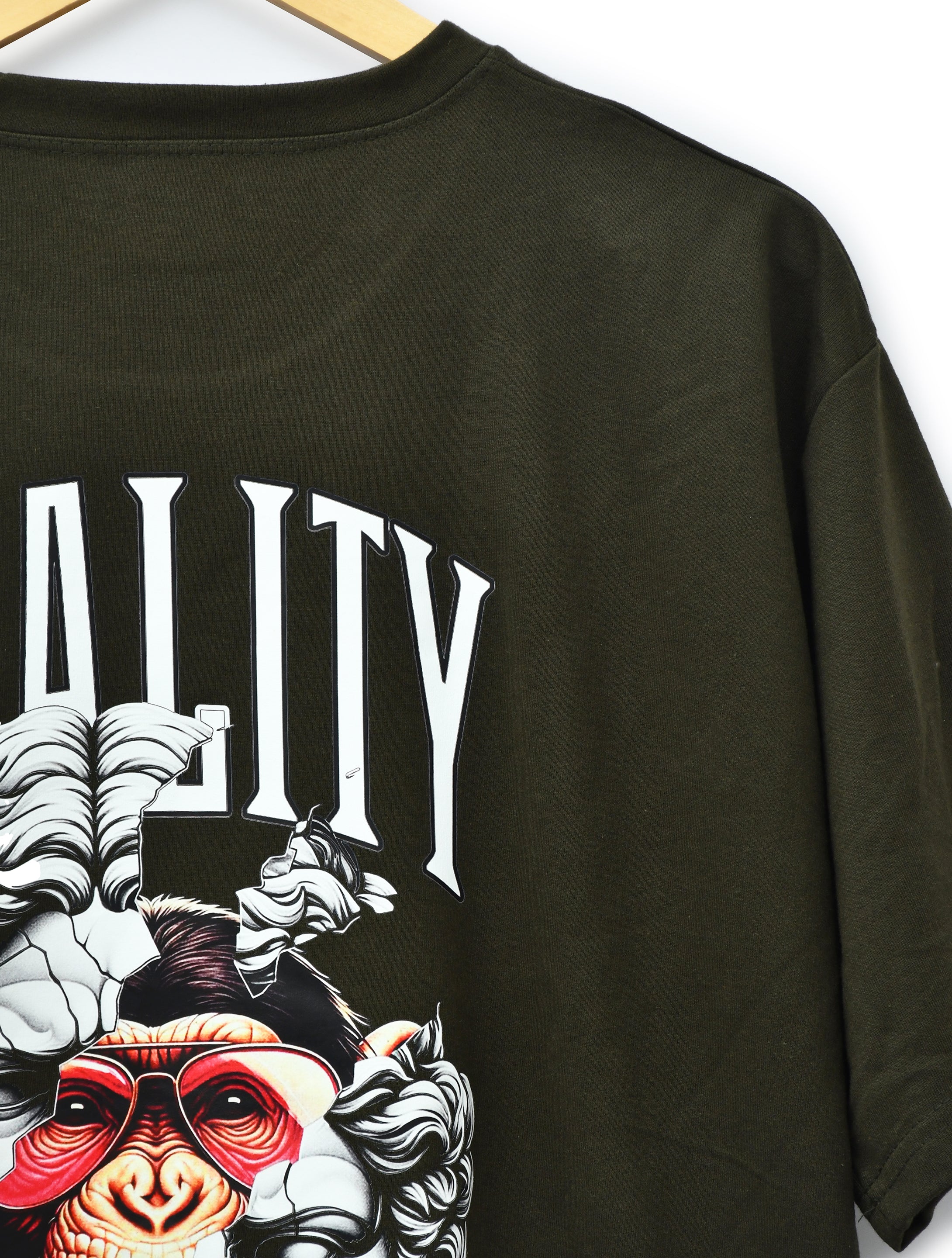 Kaloth oversized men's Black reality printed T-shirt