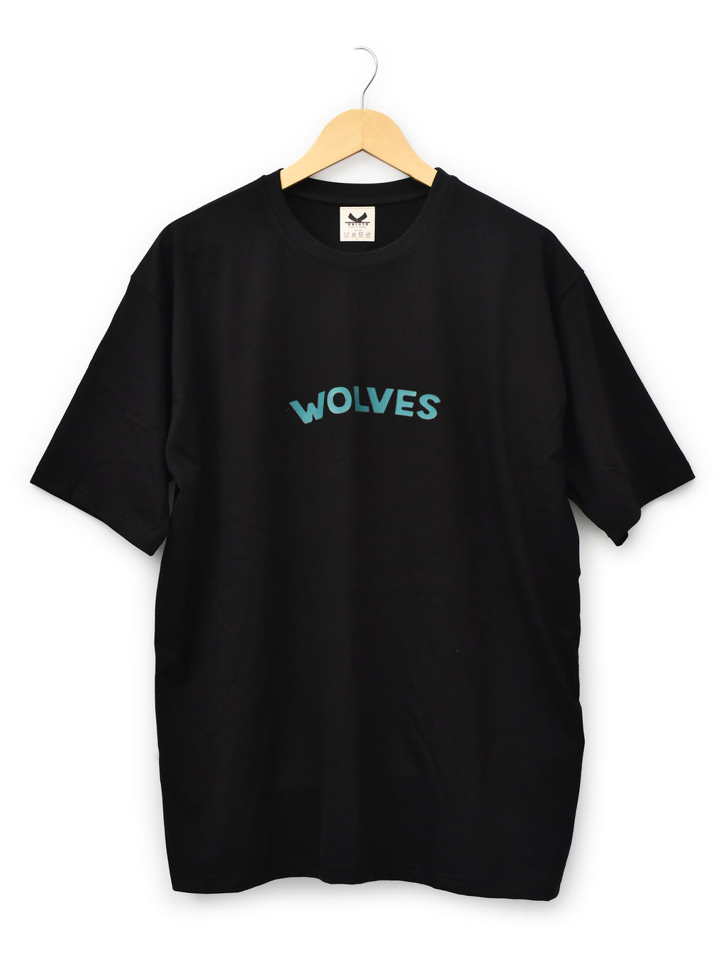 Kaloth oversized men's Black Wolves printed T-shirt